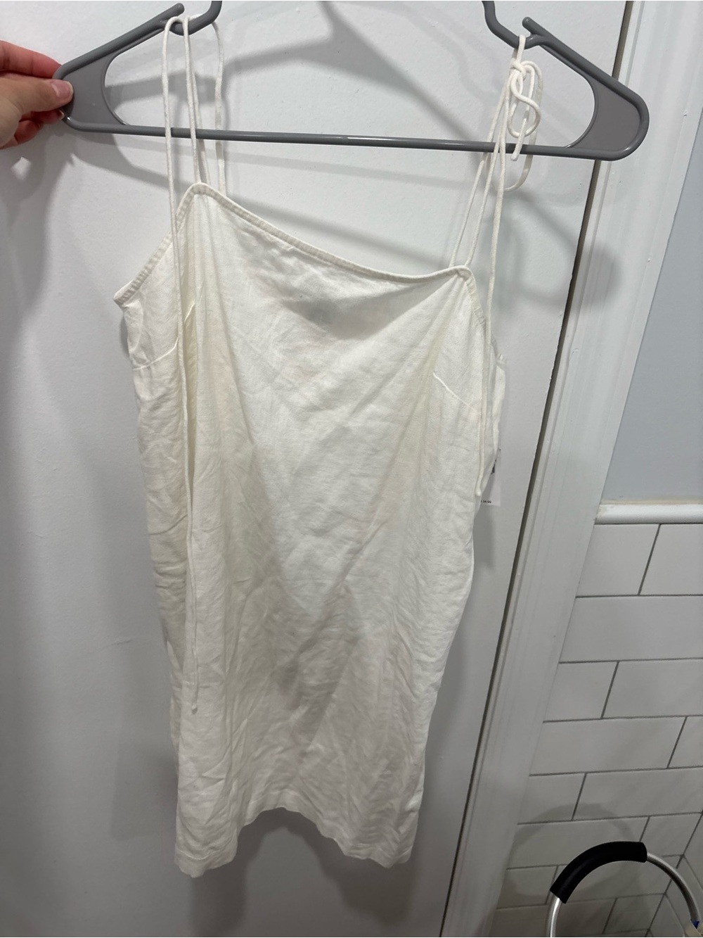 Old Navy White Lightweight Cotton Tank Top